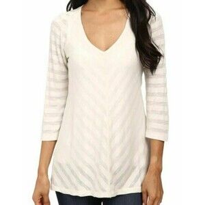 Miraclebody by Miraclesuit  Mary Mitered Solid Shapewear Slimming Top sz S Ivory